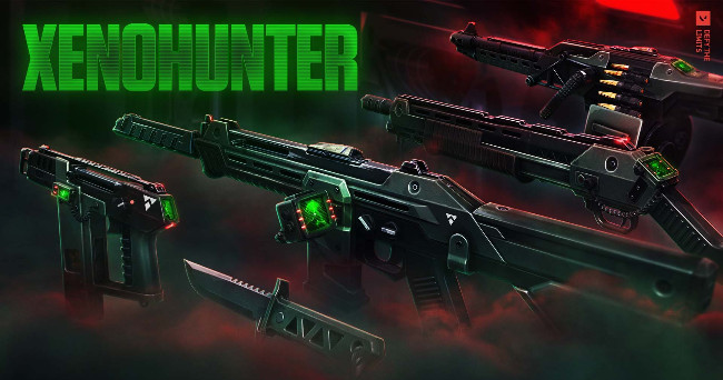 Valorant เปิดตัวเซ็ตใหม่ Xenohunter ที่มาพร้อมกับปืนติด Radar และ Animation ของมีดสุดหล่อเท่ !!